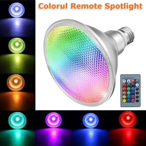 Able Aluminum Outdoor RGB Waterproof Led PAR38 Bulb for Landscape