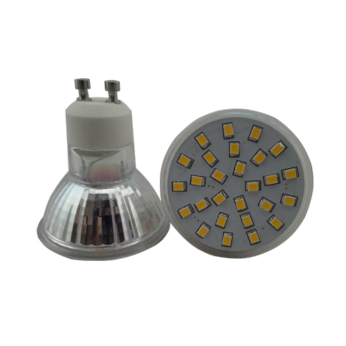 Able No Flicker Ra80 4.8W 27SMD 2835 430Lm 10-30V DC Glass Bulb GU10 Led for Track Light