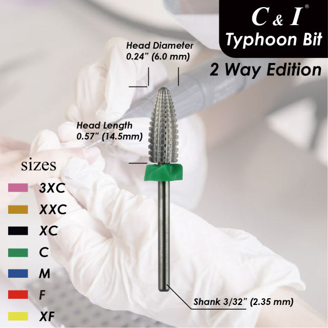 Typhoon Bits， 2 Way Edition Nail Drill Bits