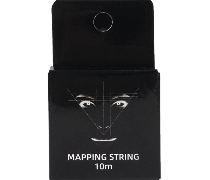 MAPPING STRING 10m Microblading Pre-Inked 10m Pre Inked Tattoo PMU String For Mapping Eyebrow Marker Thread Tattoo Brows Point