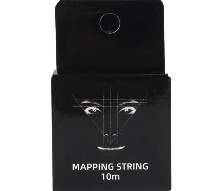 MAPPING STRING 10m Microblading Pre-Inked 10m Pre Inked Tattoo PMU String For Mapping Eyebrow Marker Thread Tattoo Brows Point