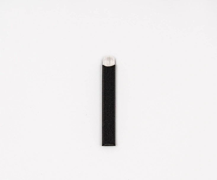 Nano 0.16mm 18U Microblading Blades Stainless Steel Disposable microblading needles with Individually Packaging for Eyebrow Microblading Tattoo