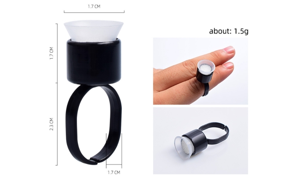 Microblading Pigment Cup with Sponge Microblading Ink Holder for Permanent Makeup