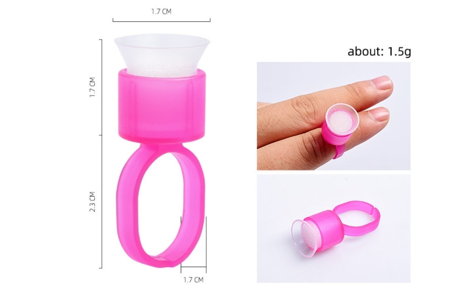 Microblading Pigment Cup with Sponge Microblading Ink Holder for Permanent Makeup