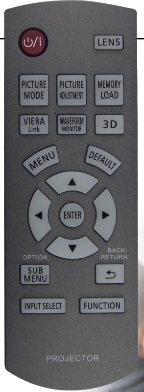 PANASONIC  PT-AE4000E replacement remote control