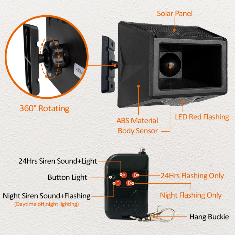 Solar Strobe Light AS-SL-SS01-Asiatronics Set Lighting