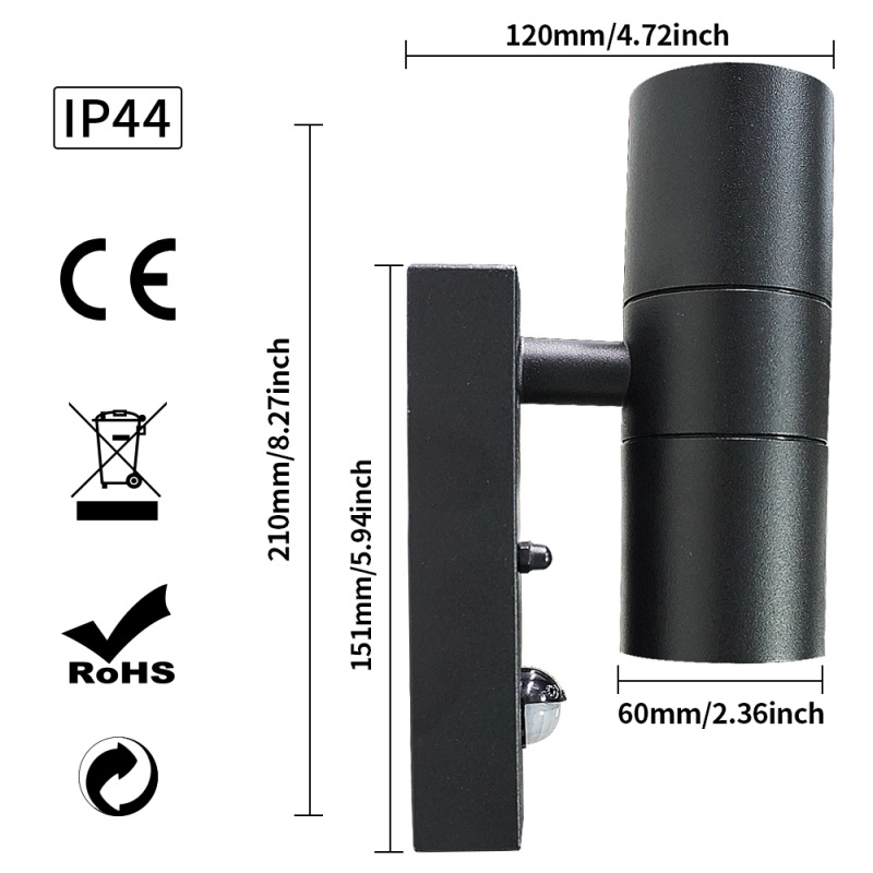 Outdoor LED Wall Light AS-WL-S01-Asiatronics Set Lighting