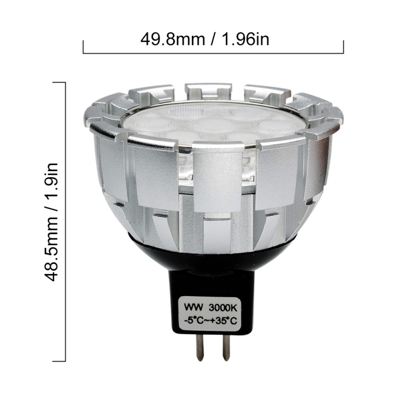 Aluminum PMMA 6W 550lm LED MR16 AS-MR16-S05-Asiatronics Set Lighting