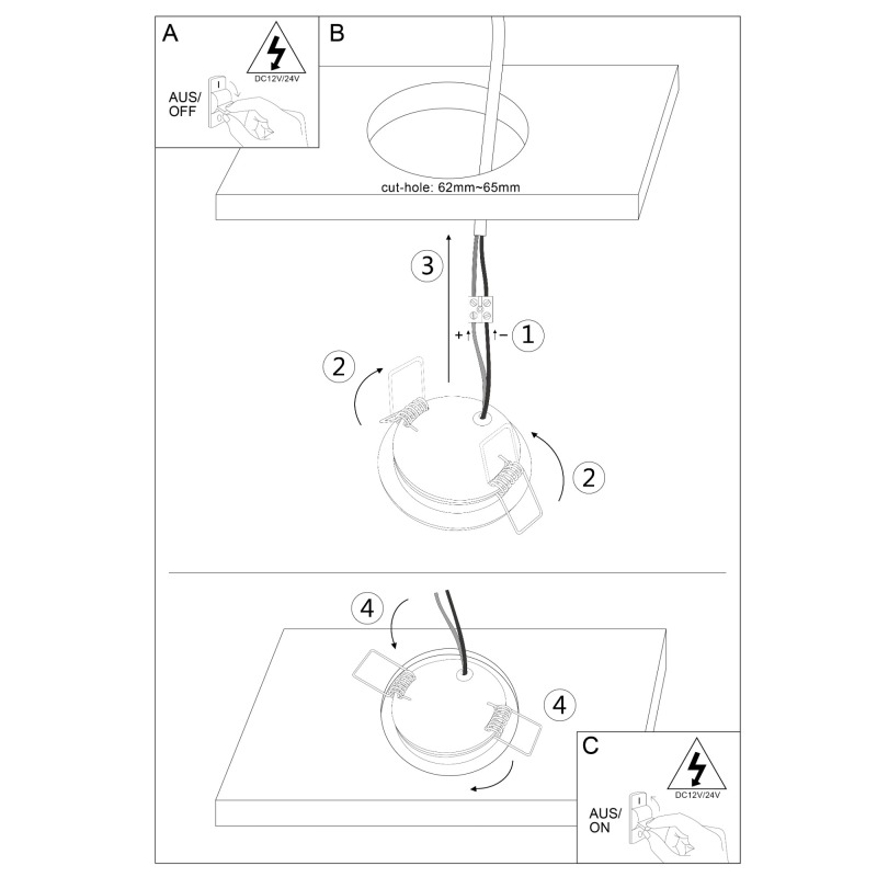 LED Downlight AS-DL-01-Asiatronics Set Lighting