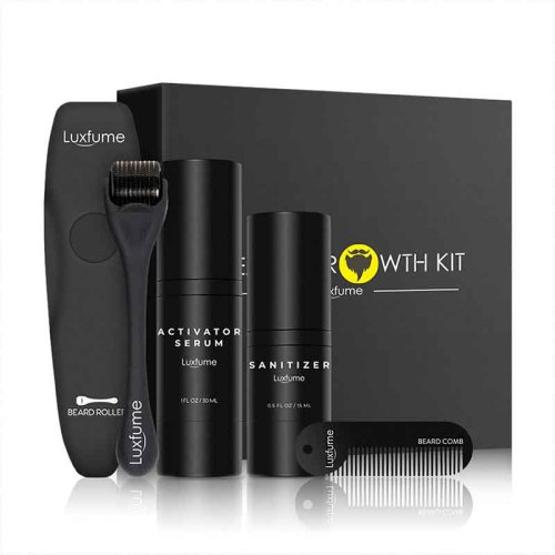 beard growth kit 4 pcs