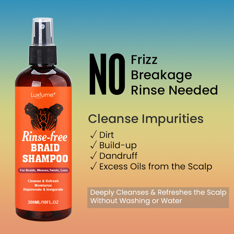 No-Rinse Braid Shampoo Spray makes the daily care of braided styles easier
