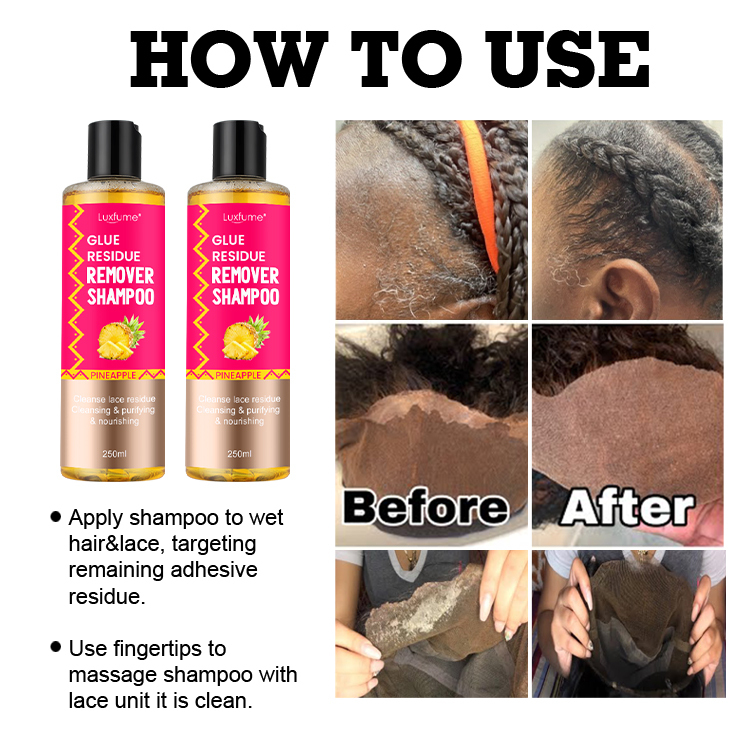 lace glue remover residue shampoo