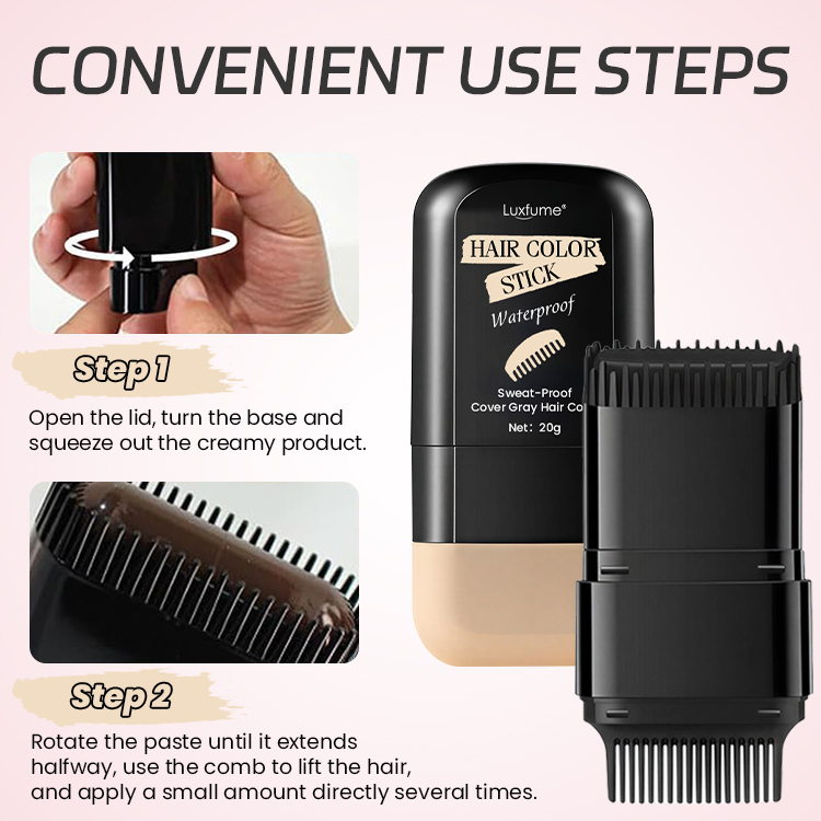 2-in-1 Hair Dye Stick with Comb