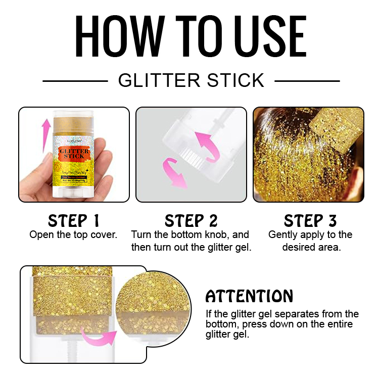 Fine glitter stick