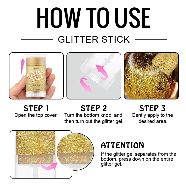 Fine glitter stick
