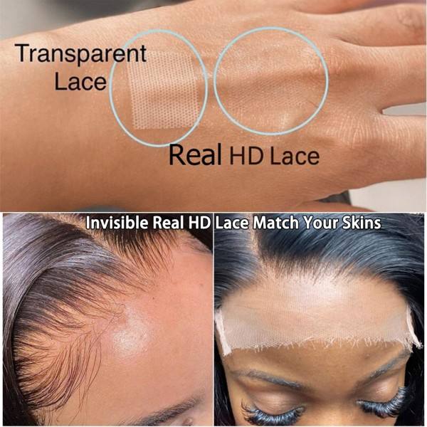 Body Wave Undetectable Invisible Lace Glueless 13x4 Frontal Lace Wig | Real HD Lace