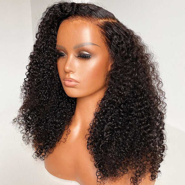 Afro Curly Free Parting Undetectable Invisible 13x4 Lace Frontal Wig | Real HD Lace