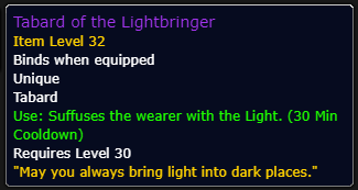Tabard of the Lightbringer