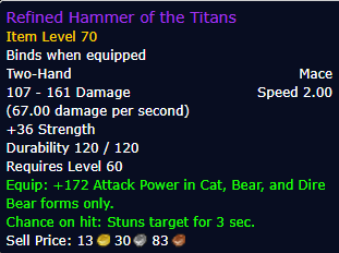 [WoW Classic SoD]Refined Hammer of the Titans