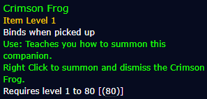 Crimson Frog