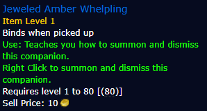 Jeweled Amber Whelpling