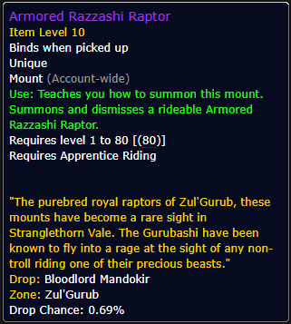 Armored Razzashi Raptor