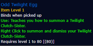 Odd Twilight Egg(Twilight Clutch-Sister)
