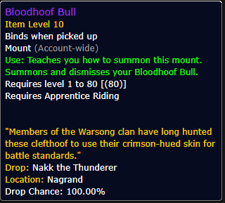 Bloodhoof Bull