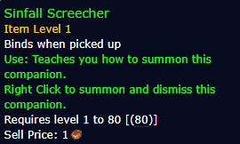 Sinfall Screecher