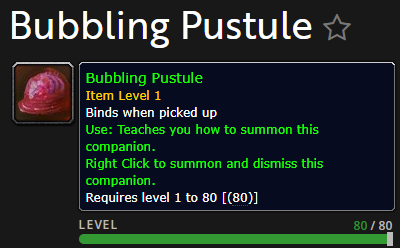 Bubbling Pustule