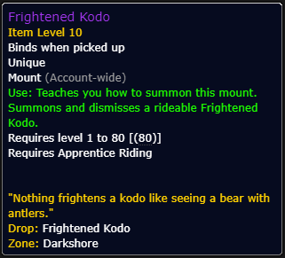 Frightened Kodo