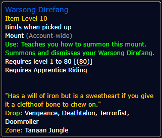 Warsong Direfang