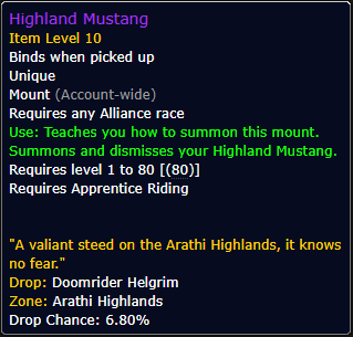 Highland Mustang(Alliance)