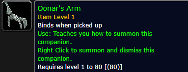 Oonar's Arm