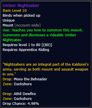 Umber Nightsaber