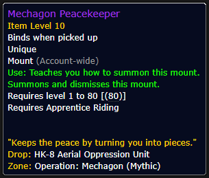 Mechagon Peacekeeper