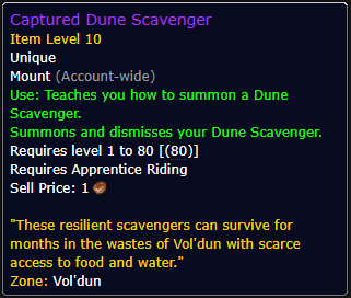 Captured Dune Scavenger