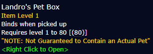 Landro's Pet Box