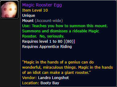 Magic Rooster Egg