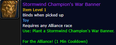Stormwinds Champion's War Banner(Alliance)