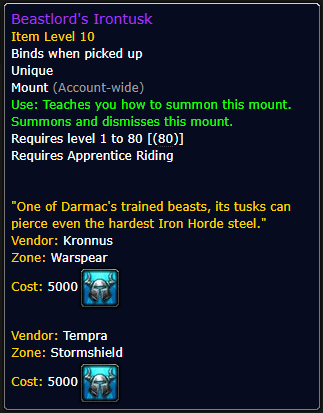 Beastlord's Irontusk