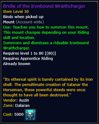 Bridle of the Ironbound Wraithcharger