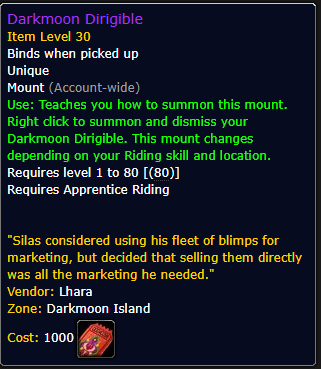 Darkmoon Dirigible