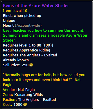 Reins of the Azure Water Strider