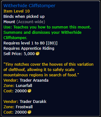 Witherhide Cliffstomper