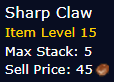 [WoW Classic ERA] Sharp Claw *5