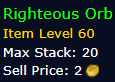[WoW Classic ERA] Righteous Orb *1