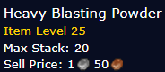 [WoW Classic ERA] Heavy Blasting Powder *20