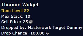 [WoW Classic ERA] Thorium Widget *10