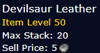 [WoW Classic ERA] Devilsaur Leather *1